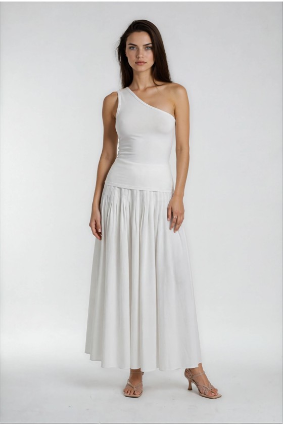 Flared Midi Skirt